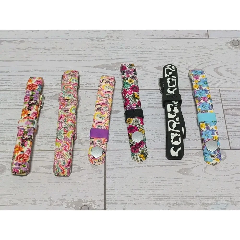 Fitbit Alta 2 Brand Chargers & 12 Different Generic Flower Bands For Model FB406